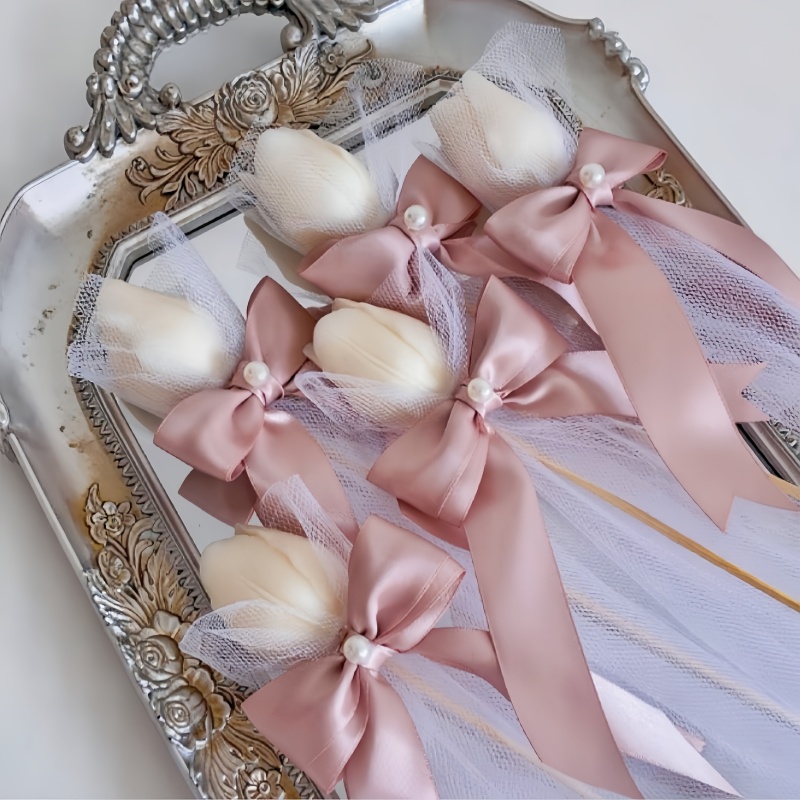 Home Fragrance Gift - 5 adet Lale Kokulu Bambu Çubuklu